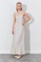 Women's Stone Front Knot Detailed Sleeveless Dress