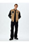 College Jacket Bomber Neck Slim Fit Zippered Pocket Detail - 2