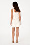 Women's Cream Mini Size Knitted Skirt 50306739-Vr071 - 4