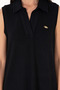 Women's Black Polo Neck Midi Length Knitted Dress 50300674-Vr046 - 5