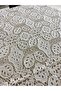 Cream Floral Patterned Guipure Lace Fabric – 130 cm Width - 4