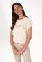 Women's Cream Crew Neck T-Shirt 50300777-Vr071 - 3