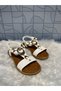 Castle 35307 White Post Buckle Detail Style Orthopedic Sandals Shoes with Elastic Back - 6