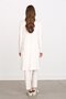 Basic Combed Cotton Tunic Ecru - 4