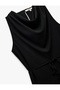 Aerobin Fabric Waist Tie Detail Degaje Collar Sleeveless Blouse - 5