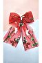 Women's Ribbon Figure Red Tulle Latch Buckle - 4
