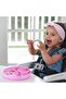 Chicco Easy Menu Silicone Plate With Suction Cup 12M+, Pink - 8