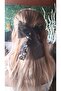 Women's Ribbon Figure Black Tulle Latch Buckle - 2