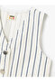 marine stripe Striped Vest - 5