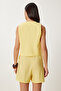 Ayrobin Vest Shorts Suit Yellow Lyy0090 - 6