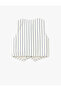 marine stripe Striped Vest - 4