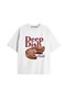 Y2K Vintage Pickles Printed White T-Shirt Kod 194