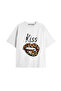 Y2K Vintage Leopard Printed Black T-Shirt Code 106