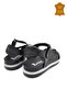 Venus 202064Y Genuine Leather Anatomical Women's Sandals Black Ç - 3
