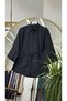 Tunic with Button Front and Lace Detail - 4