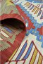 Uşak Wool Hand Woven Green, Blue and Red Color Rug 90X120 cm (1.08 m²) - 6