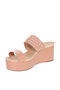 Ladies Wedge Sandals Nude | Made In Brazil - 2