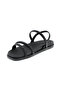 Ladies Sandals With Back Strap Black | Made In Brazil - 2
