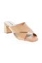 Ladies Mid Heel Sandals Nude | Made In Brazil
