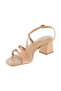 Ladies Mid Heel Sandals Nude | Made In Brazil - 2