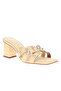 Vizzano Ladies Mid Heel Sandals Yellow | Made In Brazil
