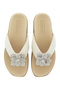 Ladies Flat Sandals Off White | Made In Brazil - 5