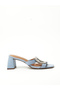 Vizzano Ladies Mid Heel Sandals Jeans | Made In Brazil - 2