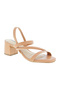 Ladies Mid Heel Sandals Nude | Made In Brazil