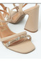 Vizzano Ladies Party Sandals Beige | Made In Brazil - 4