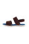 Boys Sandals With Back Strap Brown | Made In Brazil - 3