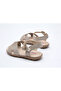 Infant Girls Sandals With Back Strap Gold | Made In Brazil - 4