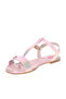 Pre Teen Girls Sandals With Back Strap Pink | Made In Brazil - 2