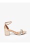 Vizzano Ladies Mid Heel Sandals Golden/Golden-Silver-Golden-Silver | Made In Brazil - 2