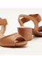 Ladies Mid Heel Sandals Camel 742 | Made In Brazil - 4