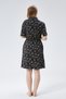 Moon Cover Women's Summer 3-Piece Pajama Set with Robe 100% Cotton – Black Printed - 7