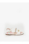Girls Sandals With Back Strap White | Made In Brazil