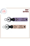 – Personal Gift Leather Set X2, Purple-Puppy Mouth, Three Crescent Keychains for Patriotic Love