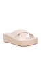 Ladies Flat Sandals Beige | Made In Brazil