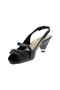 Ladies Low Heel Sandals Black | Made In Brazil - 2
