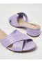 Ladies Mid Heel Sandals Lilac | Made In Brazil - 4
