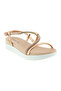 Ladies Flat Sandals Gold Pink | Made In Brazil