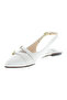 Ladies Sandals With Back Strap Off White | Made In Brazil - 2