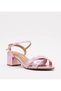 Vizzano Ladies Mid Heel Sandals Hologrphic Rose 1066 | Made In Brazil