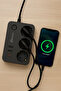 2 USB + Type-C Current and Child Protected Triple Square Socket 2Mt - 2