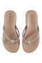 Ladies Flat Sandals Beige | Made In Brazil - 5