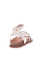 Pre Teen Girls Sandals With Back Strap Gold | Made In Brazil - 3