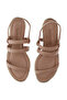 Ladies Mid Heel Sandals Tan | Made In Brazil - 5