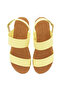 Ladies Sandals With Back Strap Yellow | Made In Brazil - 5