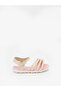 Girls Sandals With Back Strap Beige | Made In Brazil