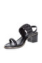 Ladies Mid Heel Sandals Black | Made In Brazil - 2